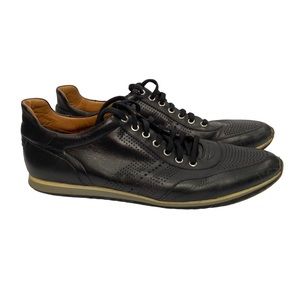 Magnanini Pueblo Black Leather Sneaker Nieman Marcus Mens size 11.5